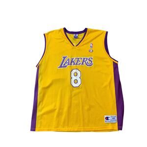 Kobe Bryant #8 Los Angeles Lakers Vintage Champion Jersey - XL